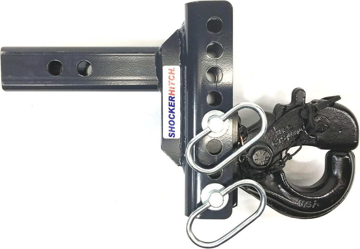 Pintle Hook Drop Ball Mount 1-1/2" Rise to 6-1/2" Drop 12,000 lbs 2" Hitch V5980
