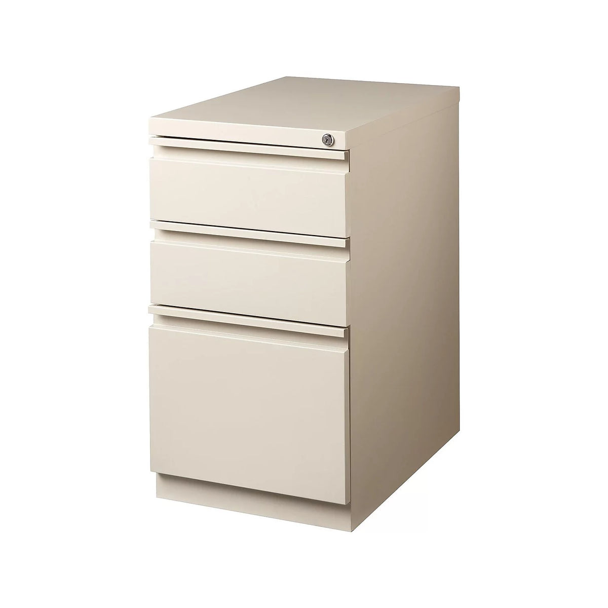 3-Drawer Mobile Pedestal File Cabinet Putty F65377
