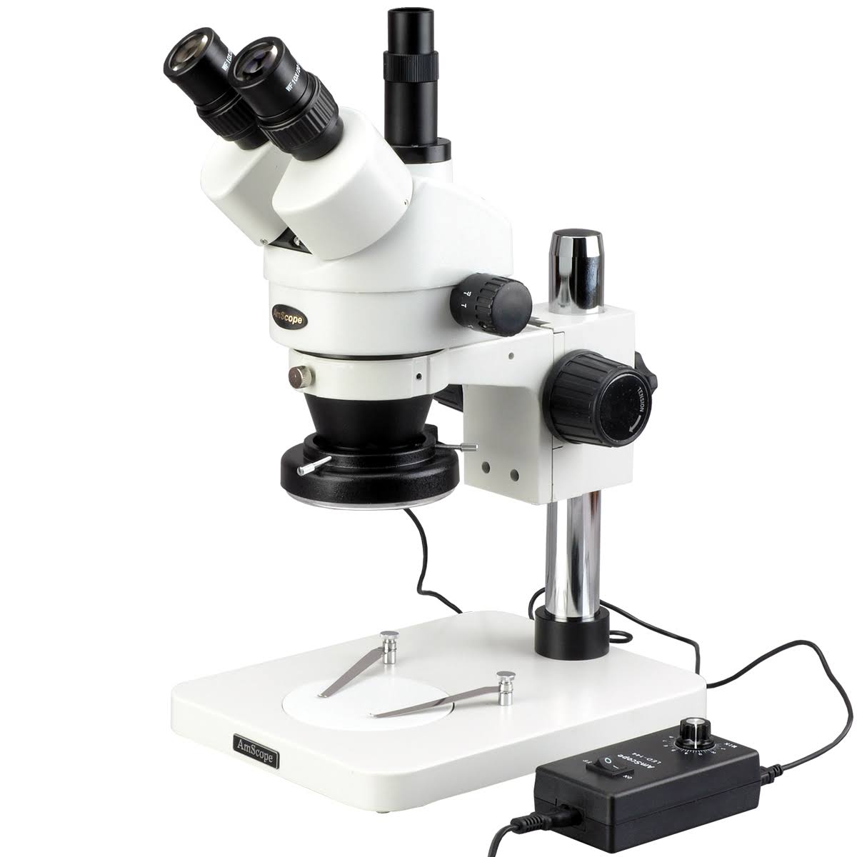 Trinocular Stereo Zoom Microscope with WH10x Eyepieces M827