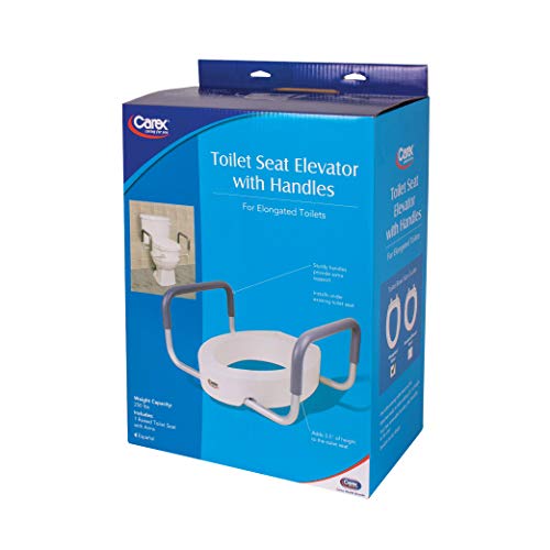 3.5 Inch Raised Toilet Seat with Arms White O614158