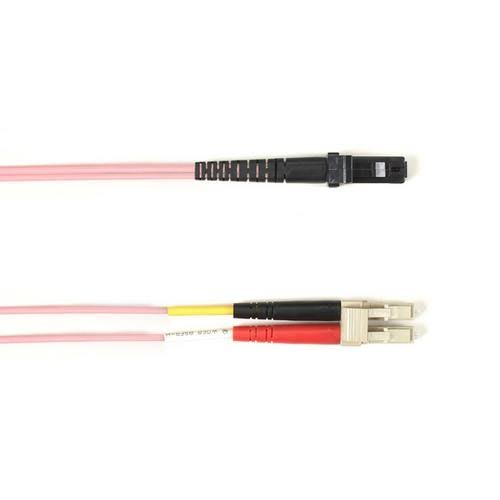 Pink Fiber Optic Cable 20-m LC-MTRJ PVC F3805