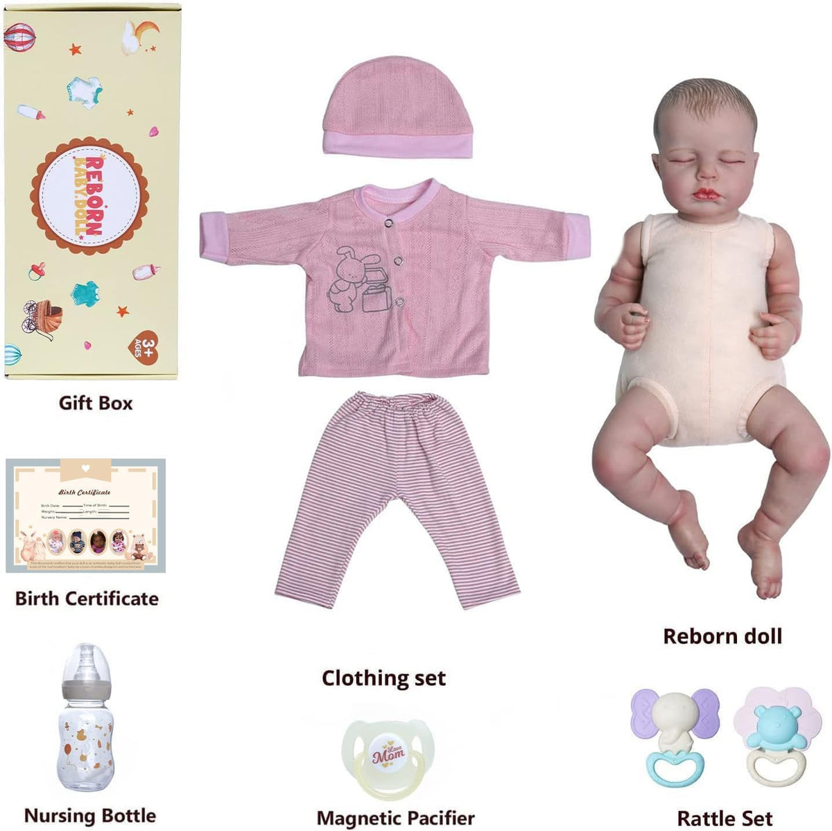 18 Inch Soft Body Realistic Reborn Baby Doll Z9368