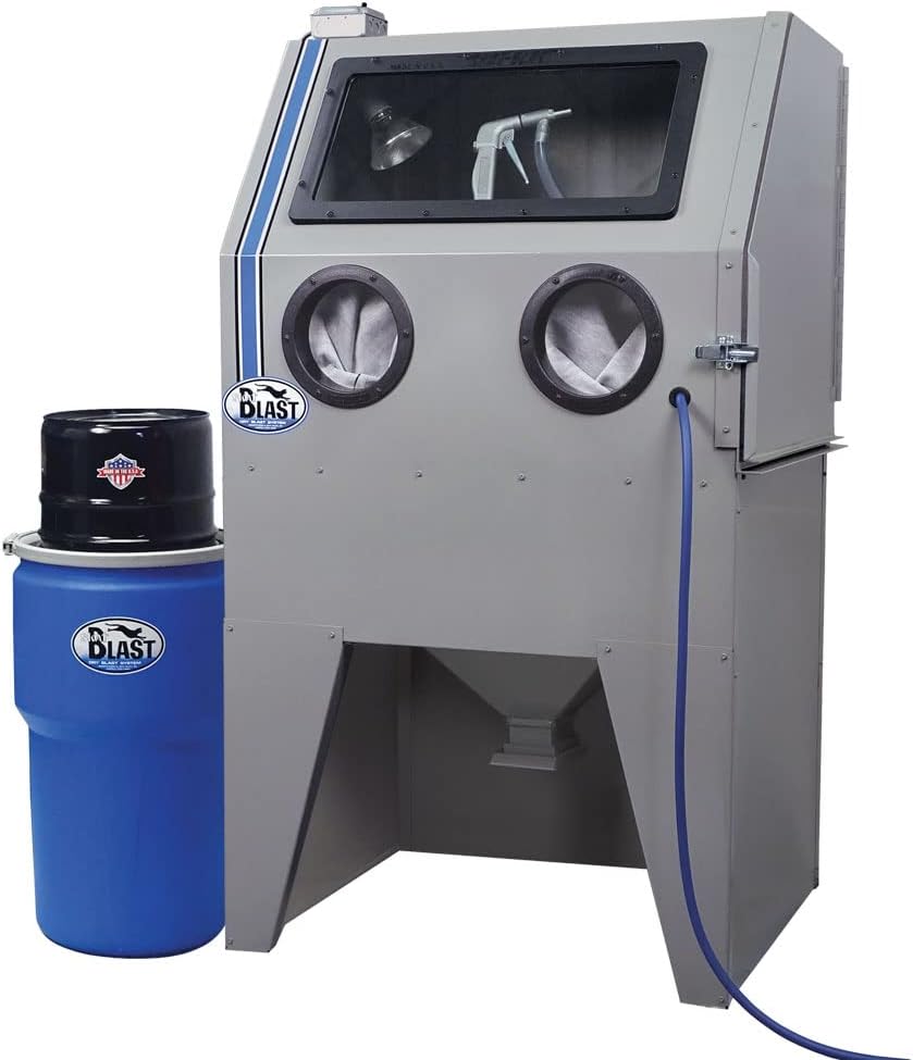 Sandblast Sandblasting Cabinet with HEPA Vacuum, 34"W x 28"D x 28"H Work Area S59720