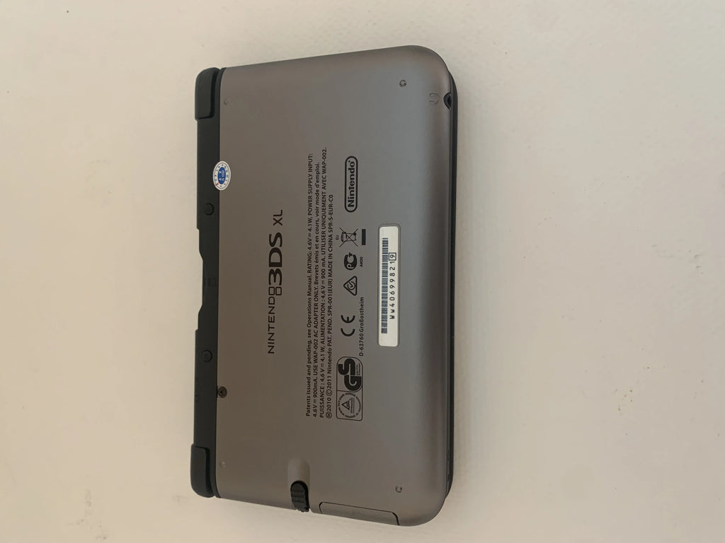 Used Nintendo 3DS XL Gun Metal Video Game Console with Stylus, Charger and 16 GB SD Memory Card G838343