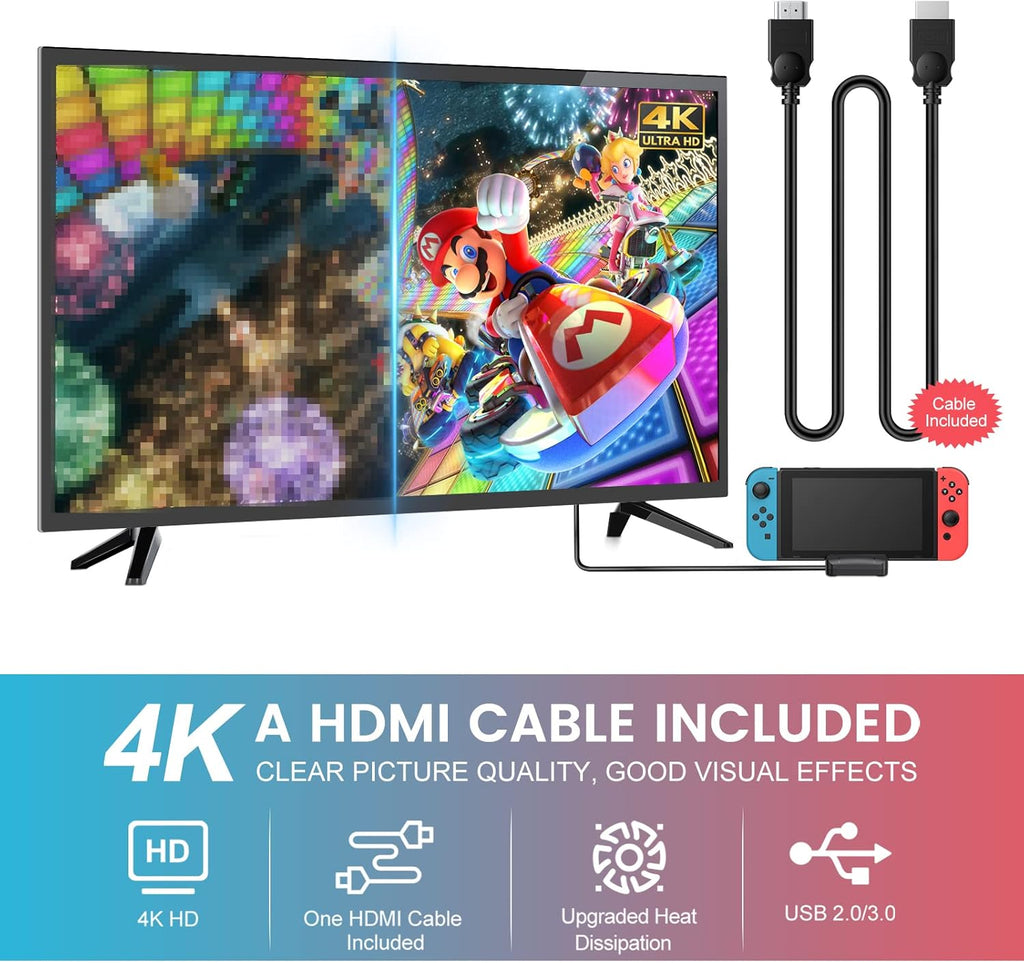 Switch TV Dock with 4K HDMI Cable M965