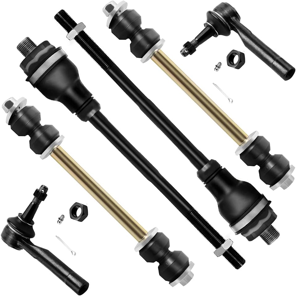 6pcs Suspension Kit Sway Bar Links Tie Rod Ends Q2327