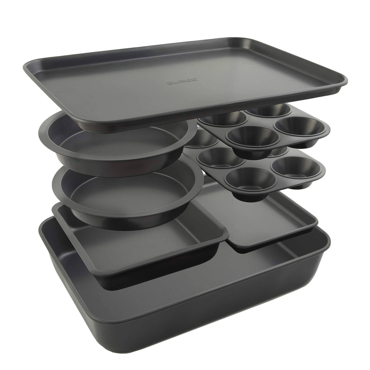 8 Piece Nonstick Carbon Steel Baking Pan Set K638