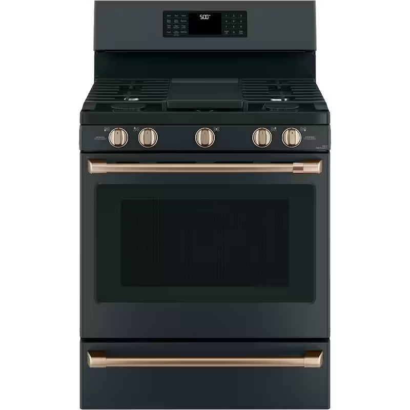 Gas Range Handle and Knob Kit in Brushed Bronze F470577