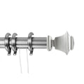 Decorative Traverse Rod with Ring in Satin Nickel B6054