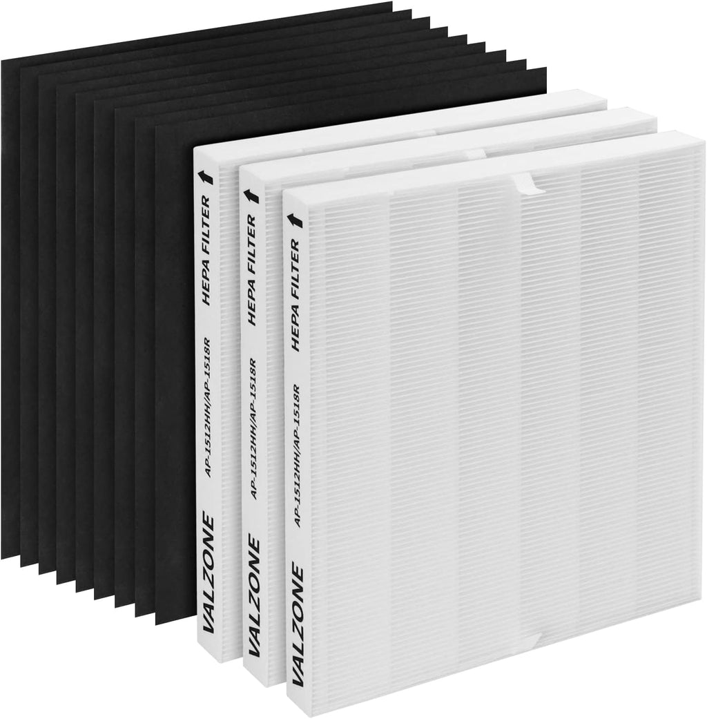 3 Pack True HEPA Filters with 9 Extra Carbon Filters F8743