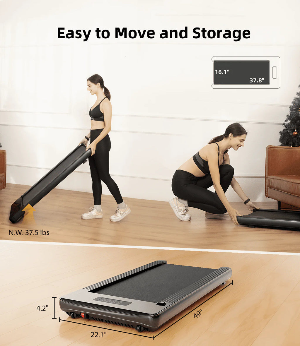 Under Desk Treadmill with Remote Control LED Display M8656
