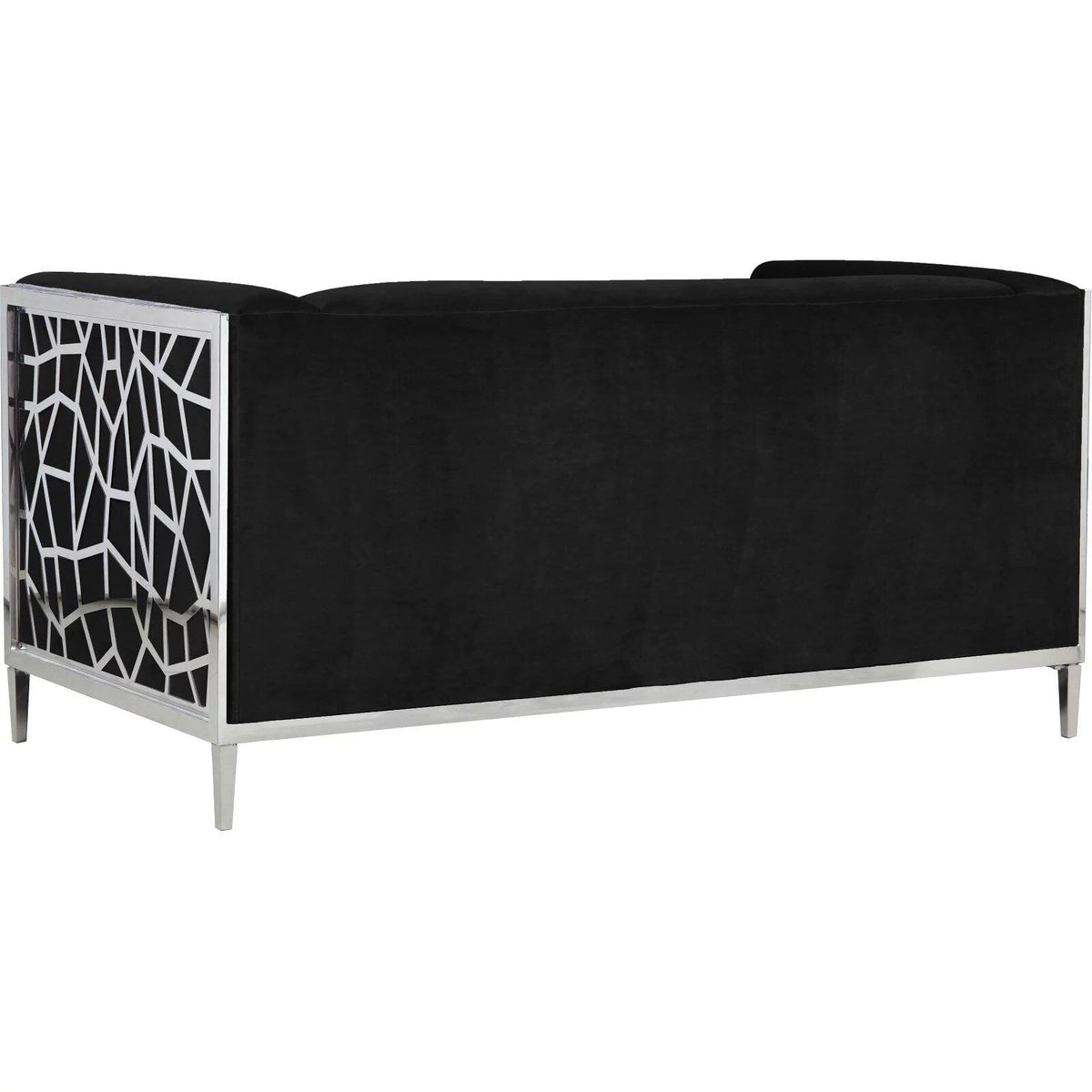 Black Velvet Loveseat Z5119