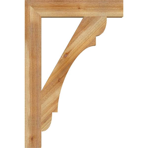 4x22W x 24x22D x 36x22H Olympic Block Rough Sawn Bracket, Western Red Cedar T559