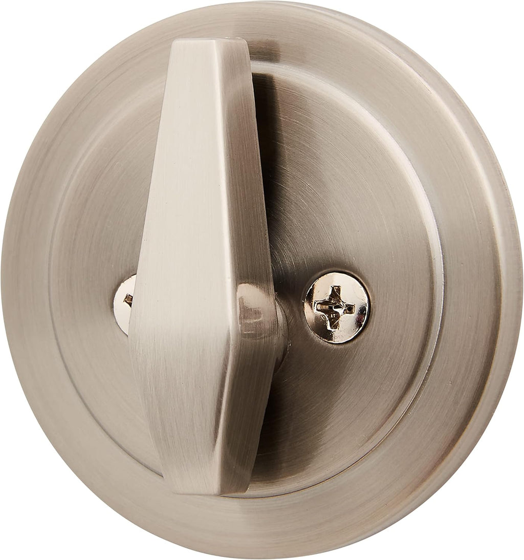 Satin Nickel Keyed Entry Door Knob and Deadbolt Set, Pack of 2 I55330
