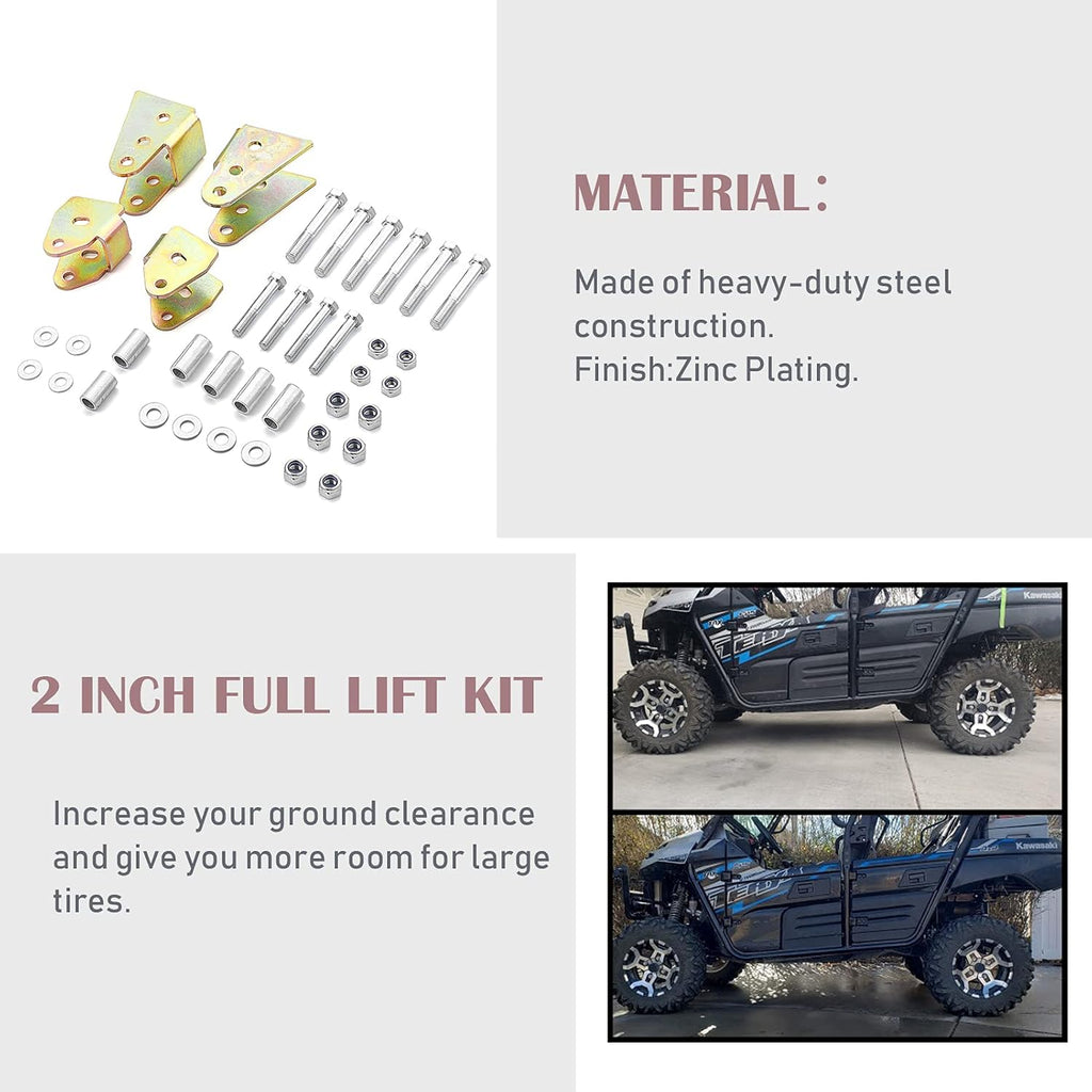 UTV Front & Rear Full Suspension Lift Kit for Kawasaki Teryx 750 800 W93383