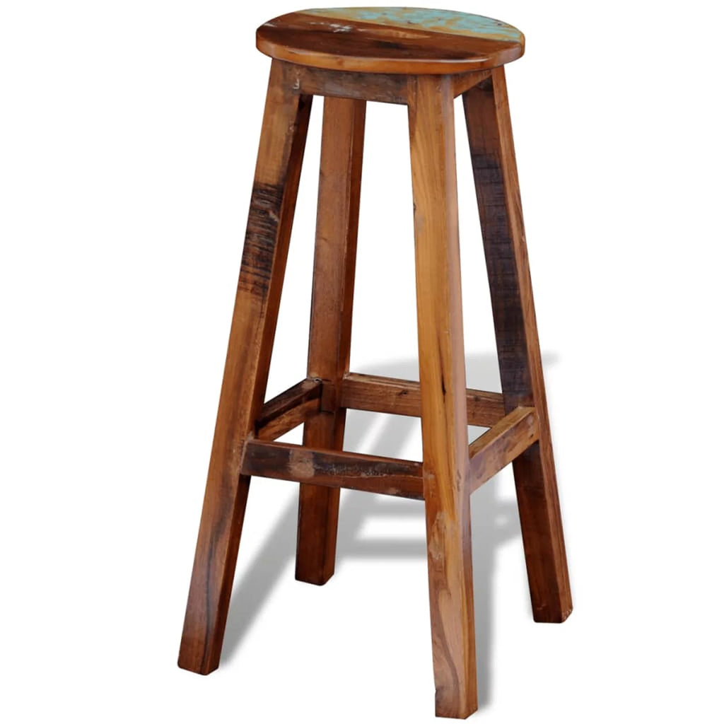 Solid Reclaimed Wood Bar Stool U900252