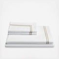 California King White Khaki Sheet Set A800