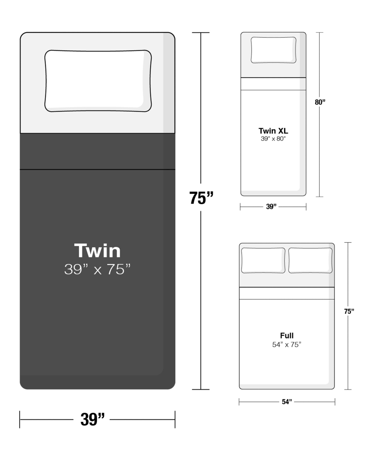 White Twin Cool Gel Memory Foam Mattress U7113