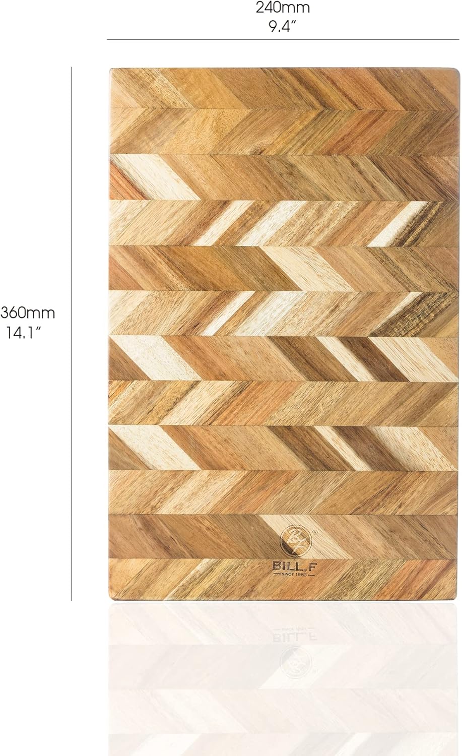 14x9 inch Acacia Wood Cutting Board, Pack of 2 J275345