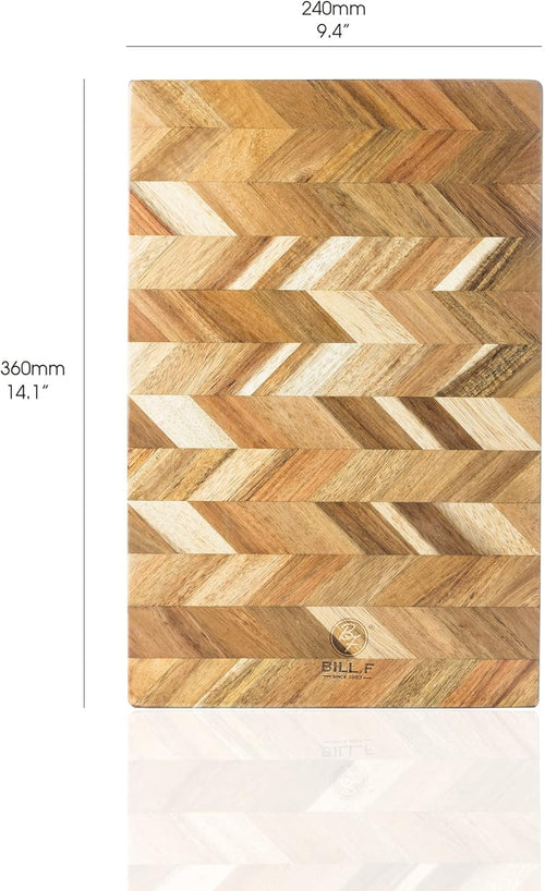 14x9 inch Acacia Wood Cutting Board, Pack of 2 J275345