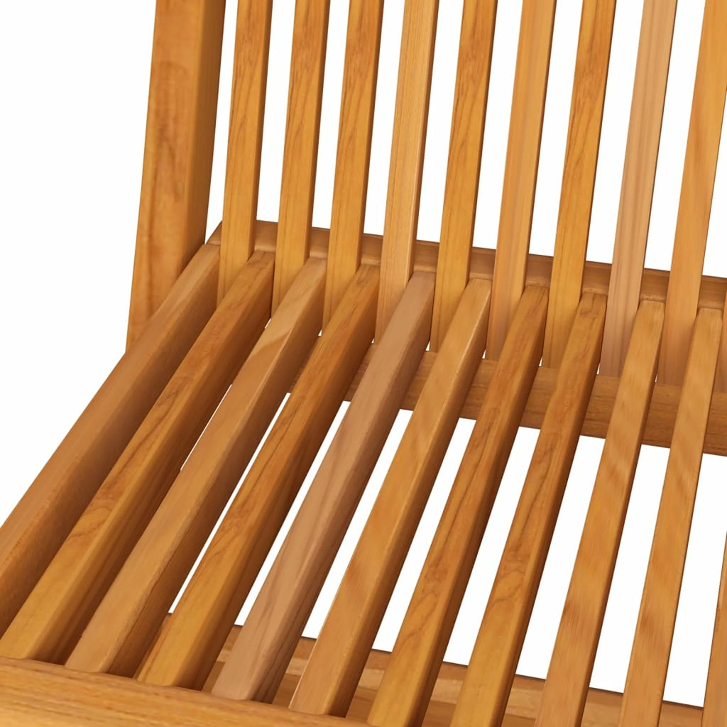 Set of 8 Gray Cushion Teak Wood Foldable Outdoor Dining Chairs L996