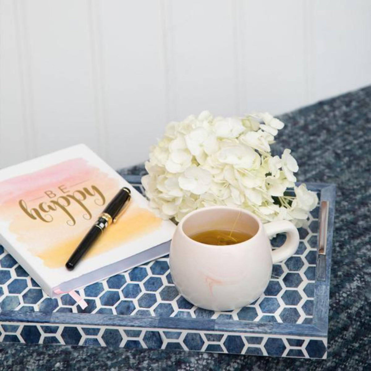 Ivory/Grey Tray I92710