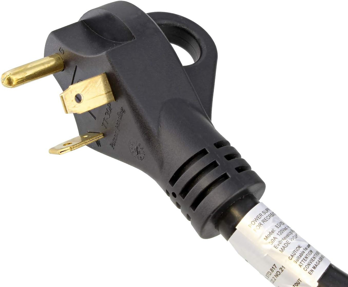 30A 25ft RV Power Cord with Grip Handle & Indicator Light, Pack of 2 C2692
