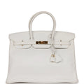 White Epsom Leather Handbag B46359