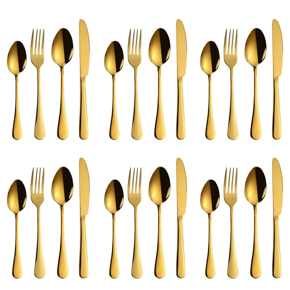 24 Piece Stainless Steel Silverware Set M793