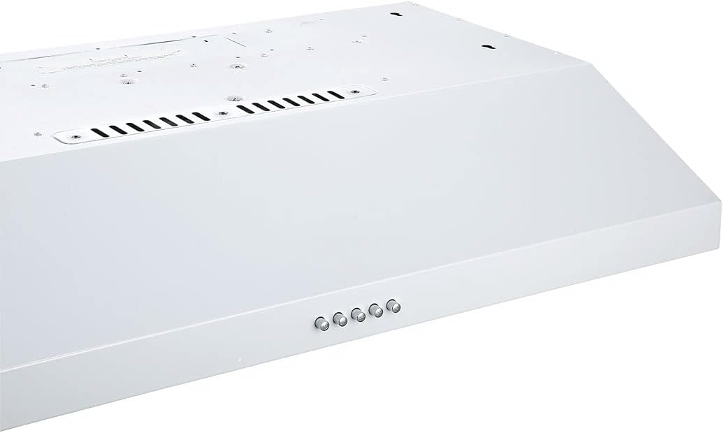 White Non-vented Under Cabinet Range Hood V8341