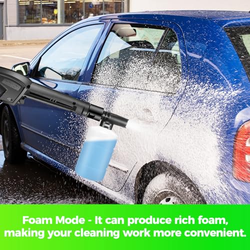 4800 PSI 4.0 GPM Electric Pressure Washer with 33ft Hose, 4 Nozzle and Foam Cannon, Blue I757176