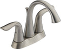 Stainless Two Handle Centerset Bathroom Faucet X809