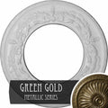 Salem Ceiling Medallion, Hand-Painted Green Gold N96429