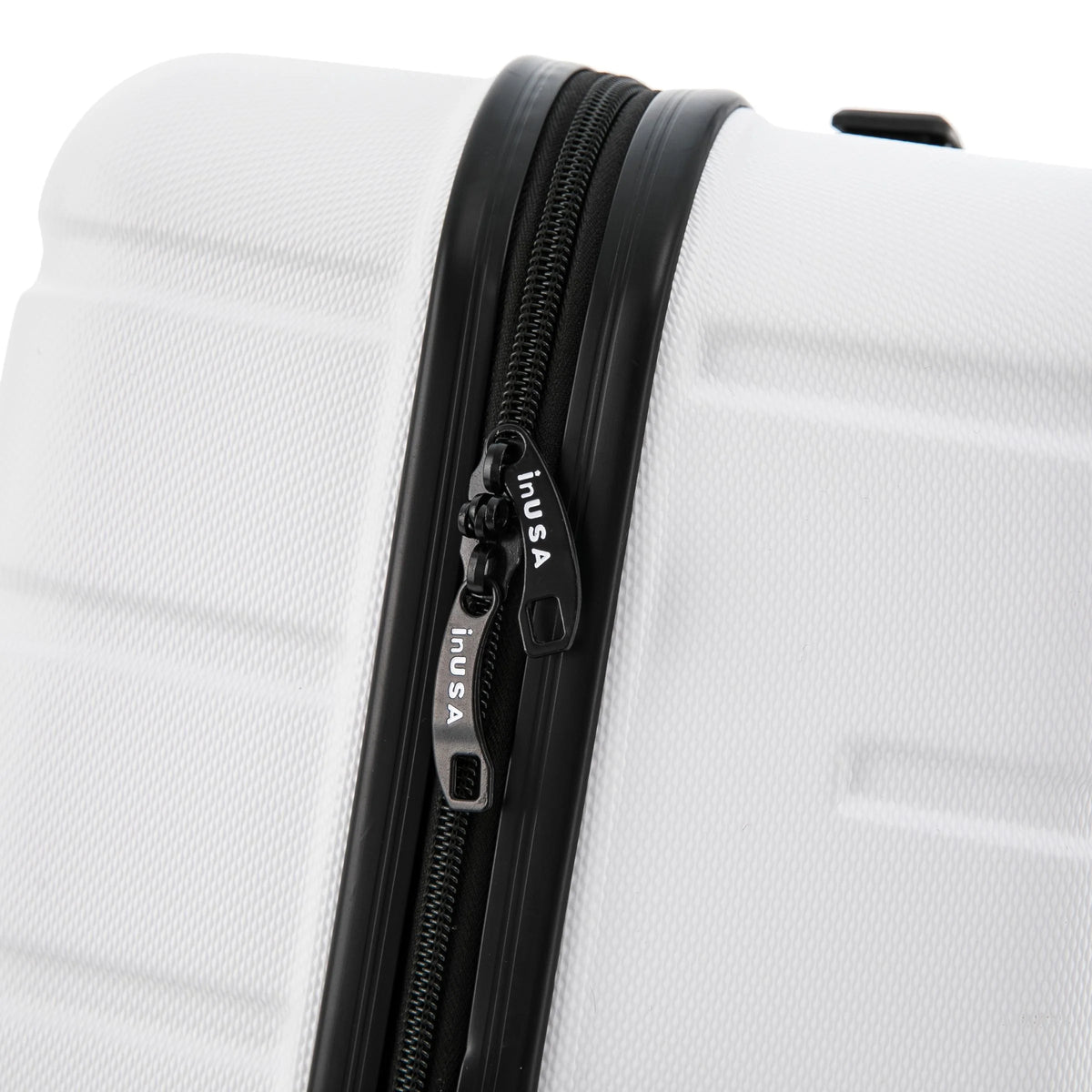 28" White Hardside Lightweight Luggage with Spinner Wheels V537974