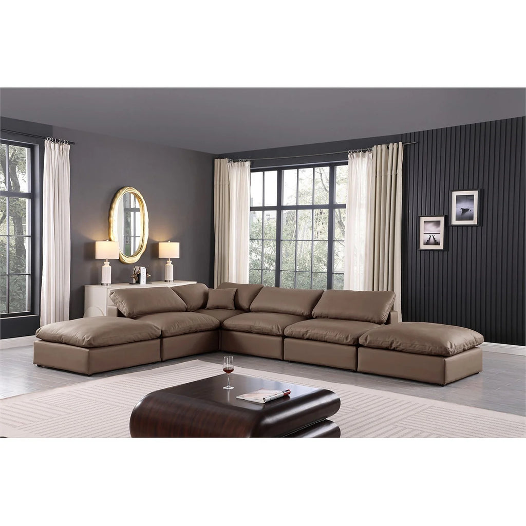Brown Modular Sectional F278