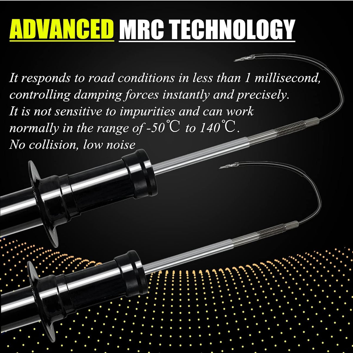 2PCS Front Shock Absorber with Magnetic for Cadillac Escalade Tahoe Suburban Silverado GMC Sierra 1500 Yukon I481