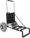 Compact Fold-Flat Beach Cart with Large 8 Pneumatic Balloon Wheels J8196