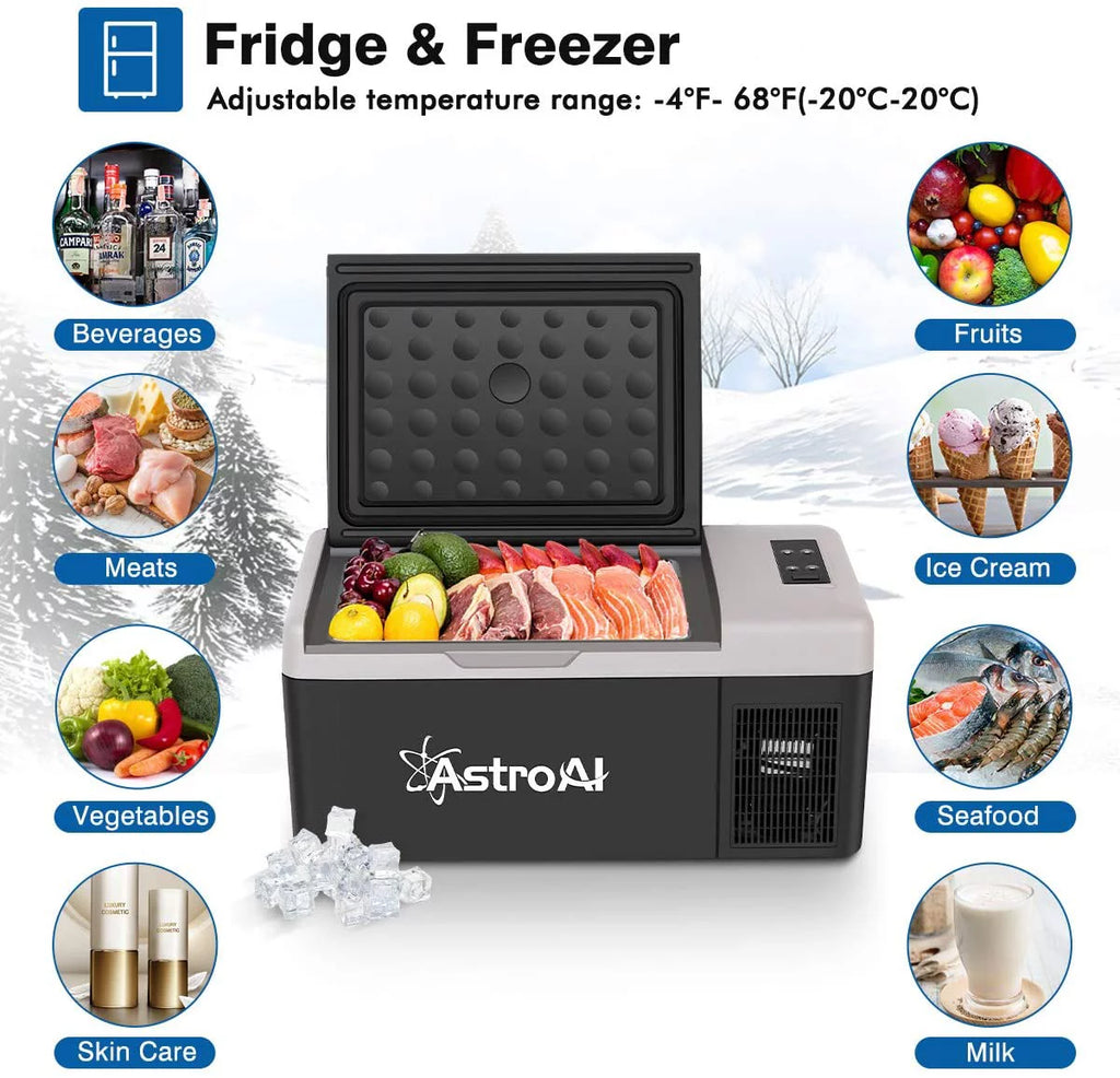 15L/16 Quart Compact Car Fridge Cooler V153