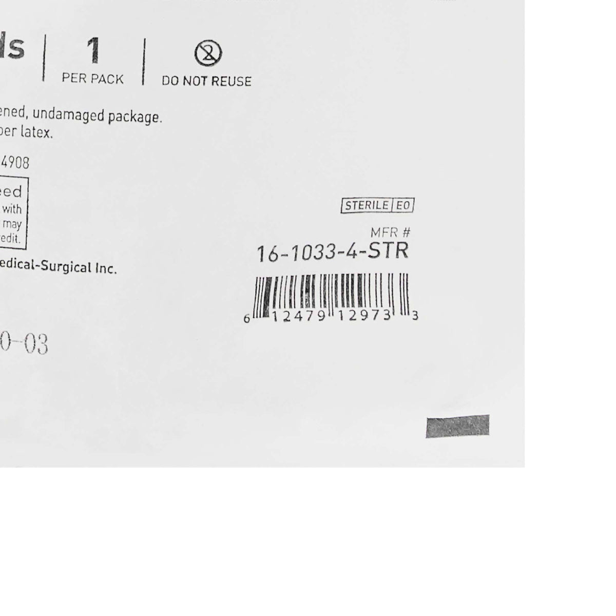 Sterile Elastic Bandage, 4 inch x 5 Yard, White; Case of 36 S1733