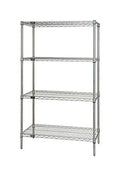 304 Stainless Steel 4-Shelf Wire Shelving Unit K98444