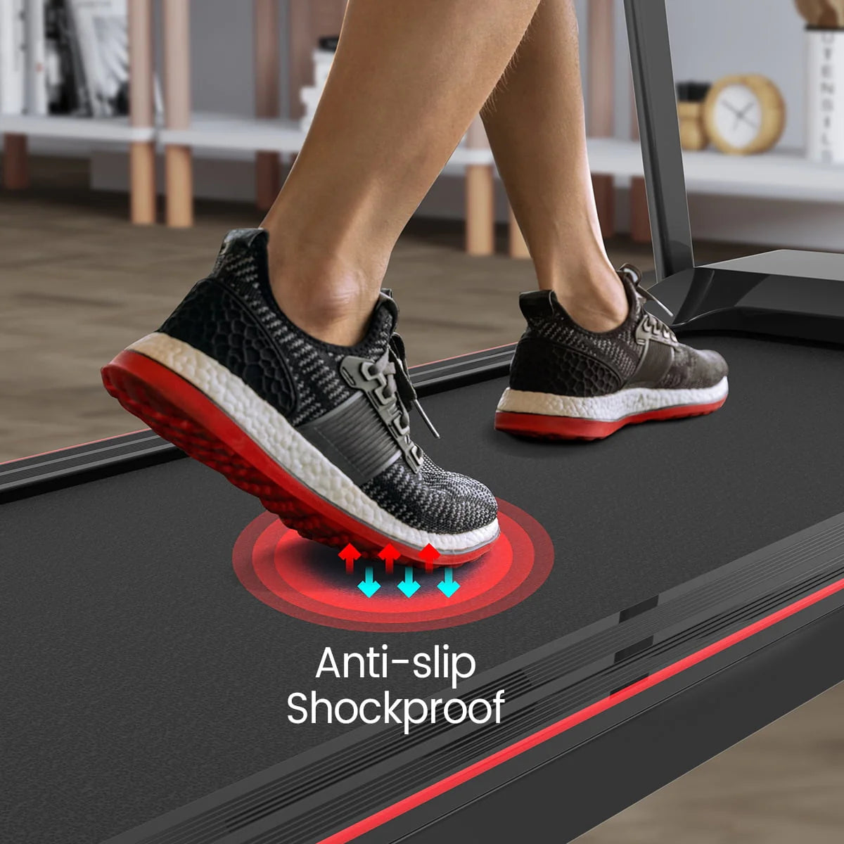 Foldable Treadmill with Incline 220lbs Black E5603