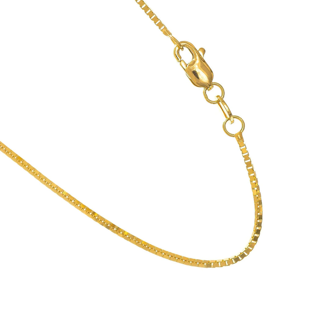 Yellow Gold Box Chain with Lobster Clasp V594594