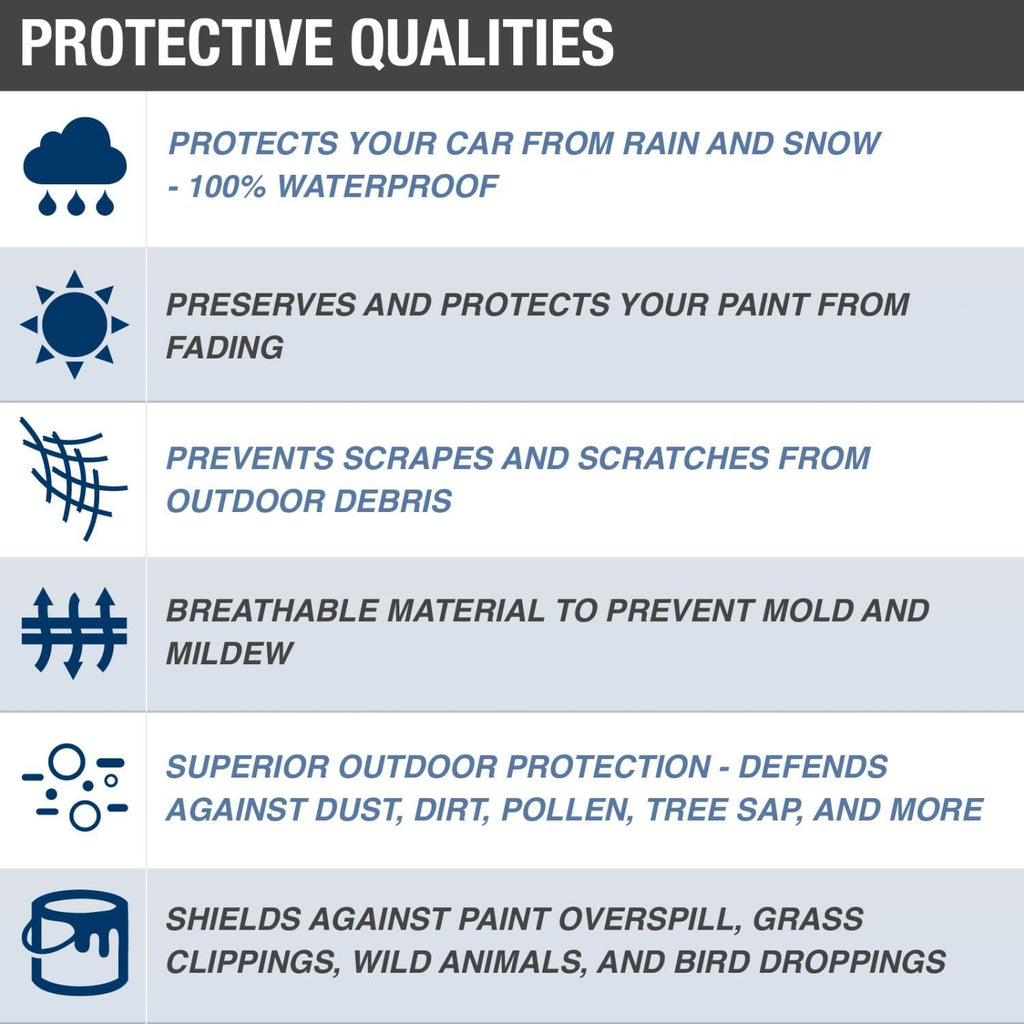 SUV Cover, 4 Layer Waterproof Dustproof UV Treated, Fits SUVs up to 210" L896