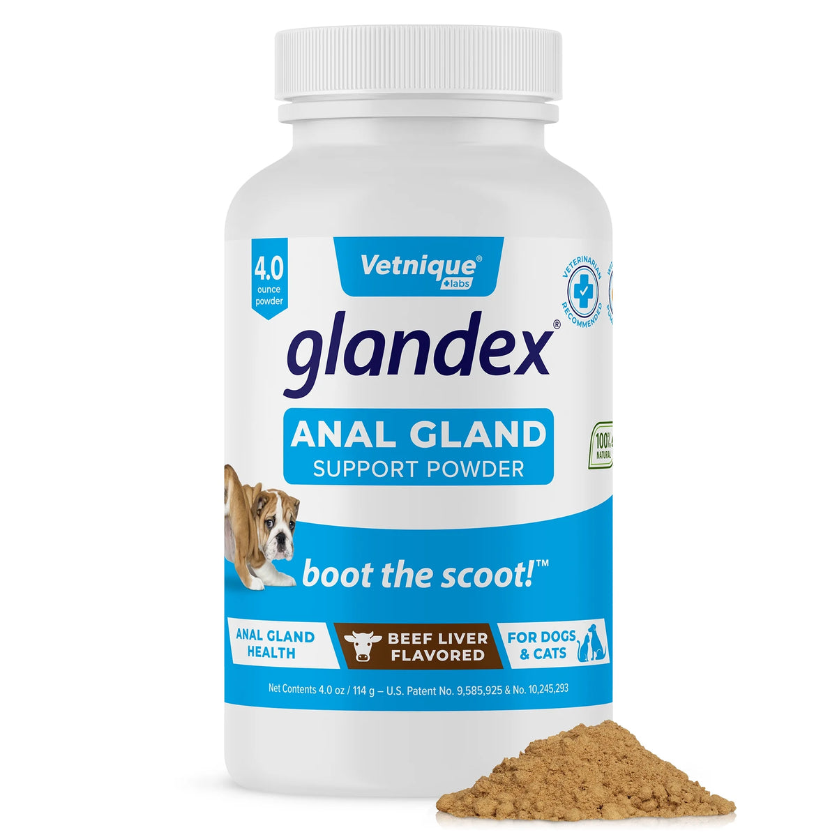 4.0 oz Beef Liver Digestive Powder Fiber Supplement for Dogs and Cats Q6931