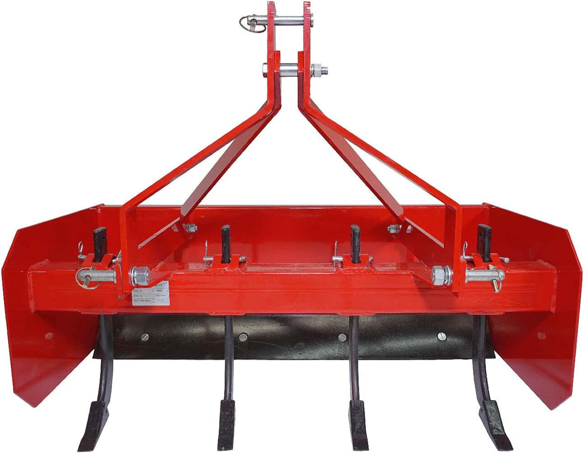 4' - 7' Box Blade Tractor Attachment Category 1 Cat 0 Scarifier Shank W120