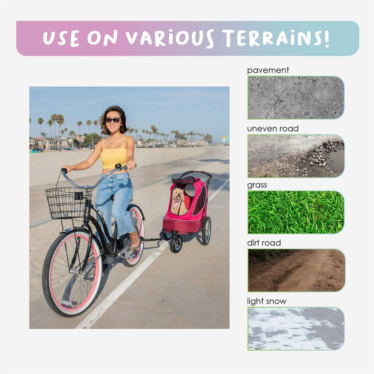 All Terrain Jogger Pet Stroller D370