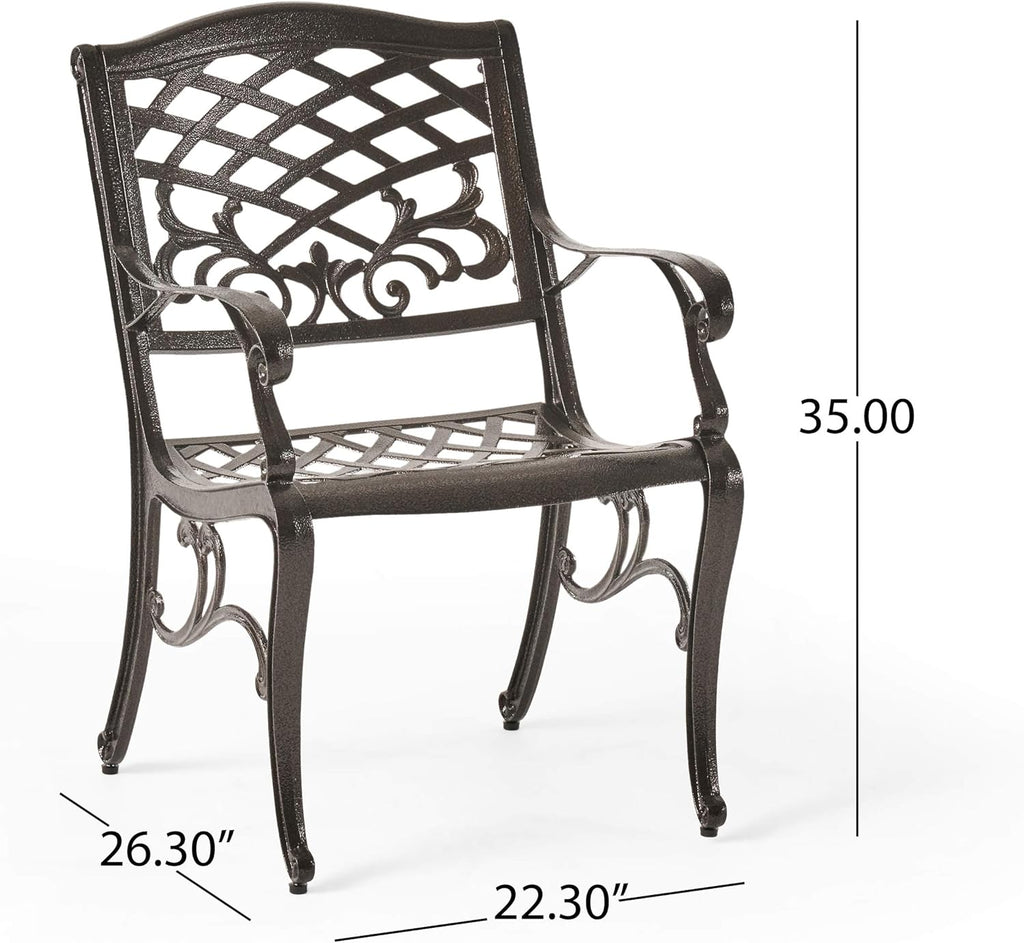 5-Pcs Cast Aluminum Outdoor Dining Set I651626