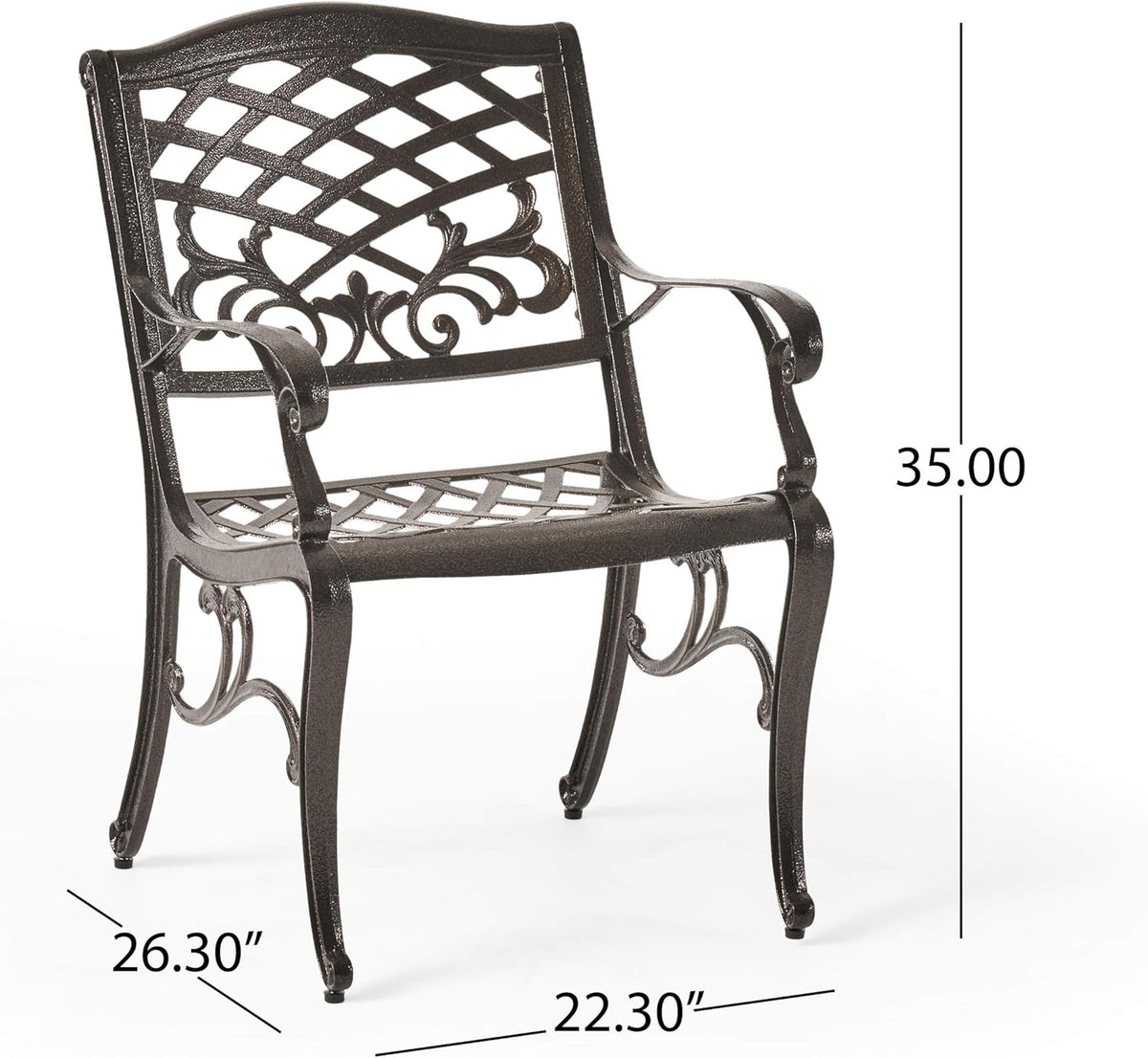 5-Pcs Cast Aluminum Outdoor Dining Set I651626
