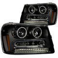 Black Projector Headlights with Halo K49757