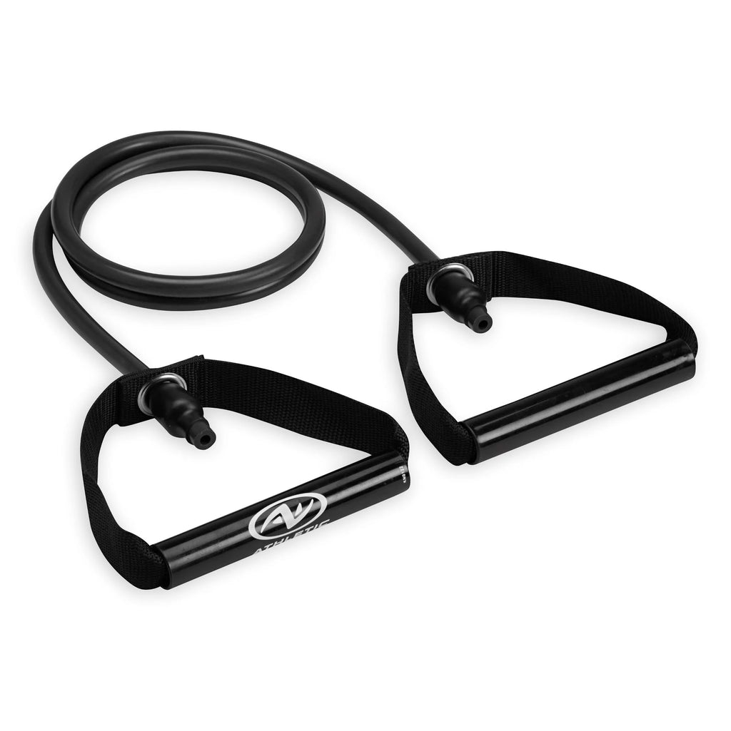 Home Gym Kit with Resistance Tube, Ab Wheel, Jump Rope and Push-Up Bars D6336
